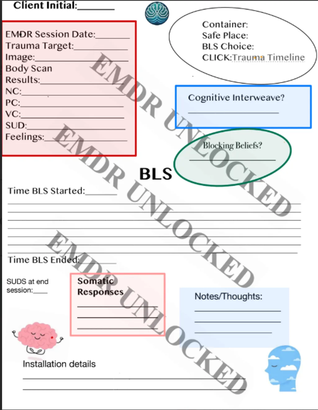 EMDR Standard Session Template